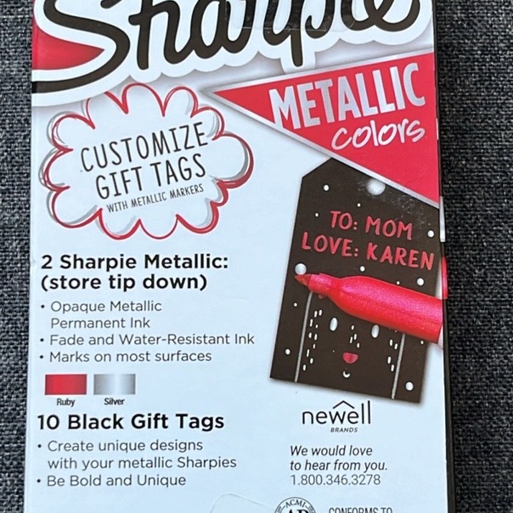 Sharpie Metallic Fine Point Marker-Gift Tag Set - Picture 6 of 7